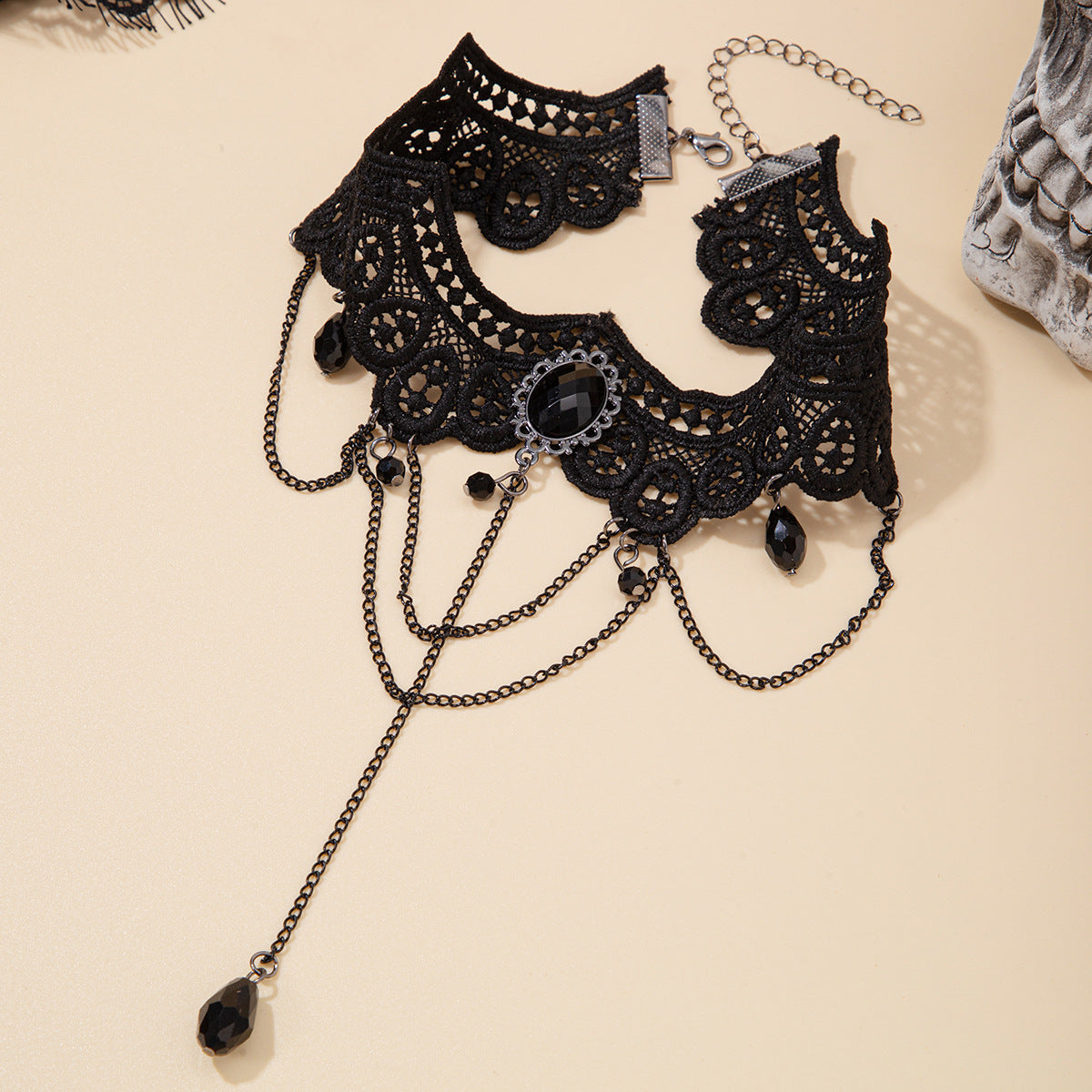 Wholesale Lolita dark lace clavicle necklace
